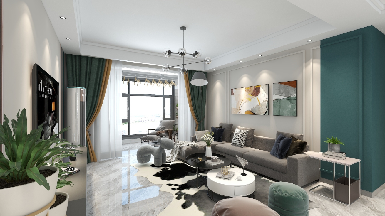 中樂(lè)百花公館 140平 現(xiàn)代輕奢風(fēng)格 20萬(wàn)