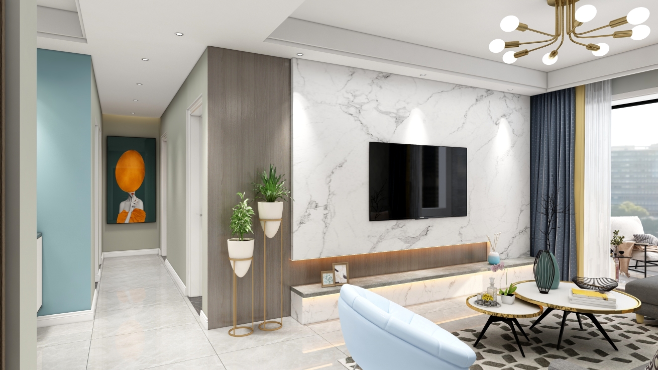 龍江春天 120平 現(xiàn)代簡約風(fēng)格 15萬